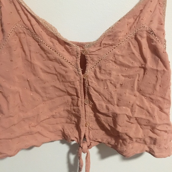 Embroidered cropped tank top - Picture 2 of 4